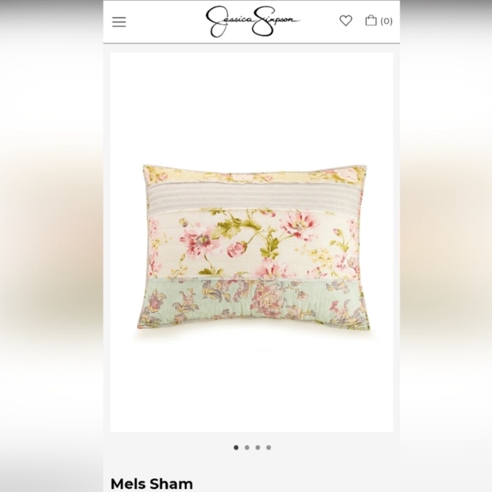 JESSICA SIMPSON MELS QUILTED KING PILLOW SHAM